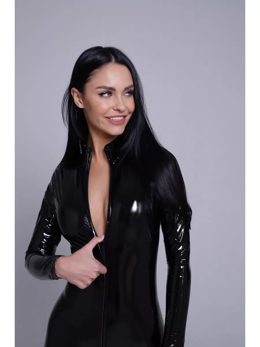 TESS - PATENT LEATHER BODYSUIT