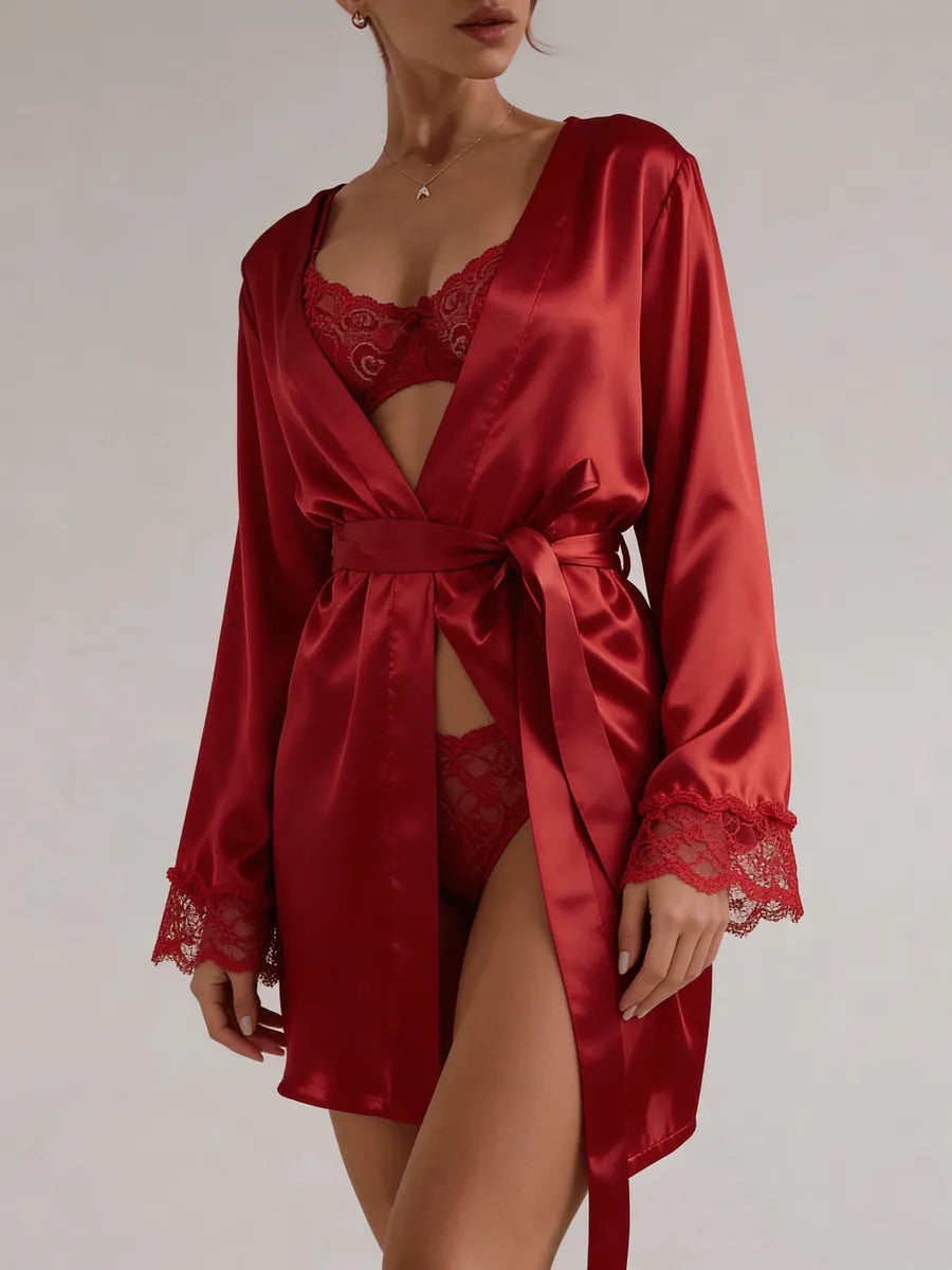 ANNA - SATIN KIMONO