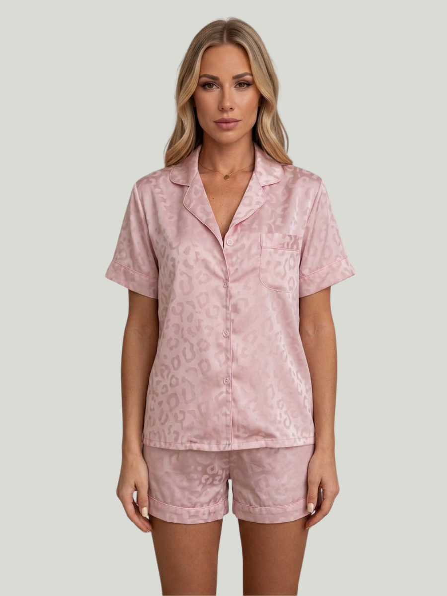 KATARINA - SATIN SHORTY PAJAMA SET