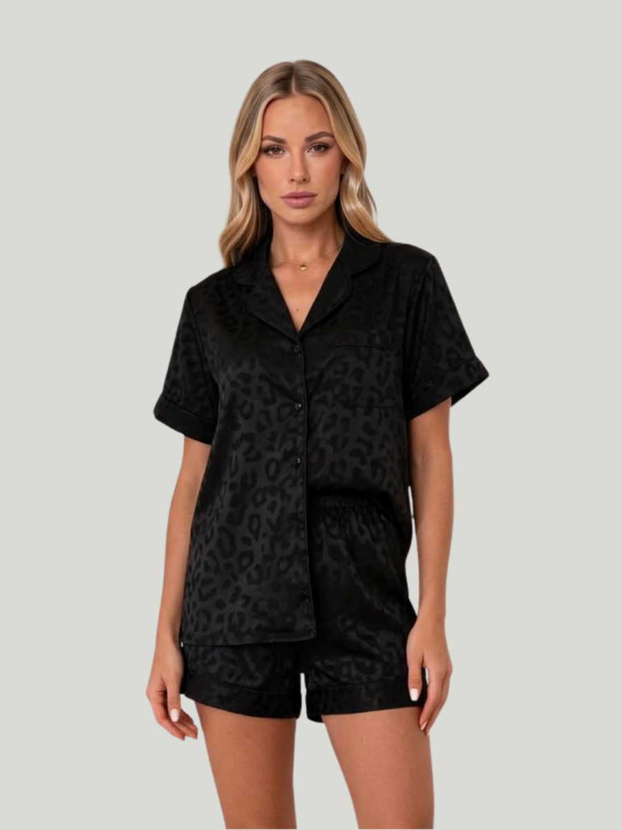 SIMONE - SATIN SHORTY PAJAMA SET