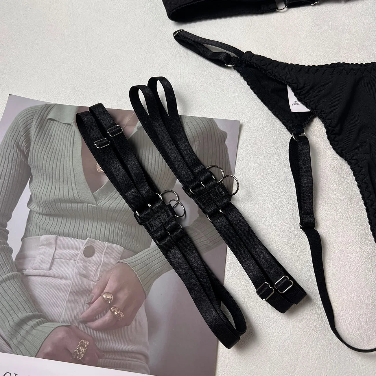 OLIVIA - STRAPPY LINGERIE SET