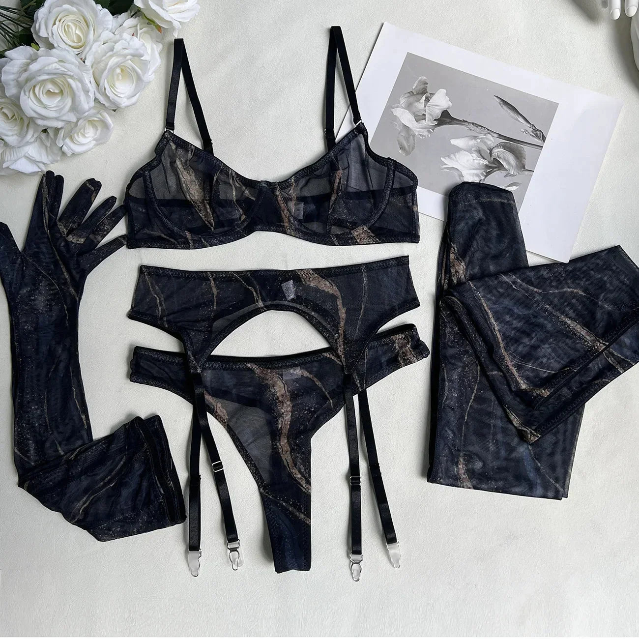 SERENA - TIE-DYE LINGERIE SET