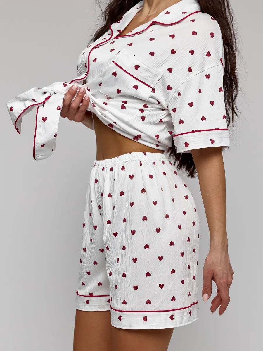 MARIA - SATIN SHORTY PAJAMA SET