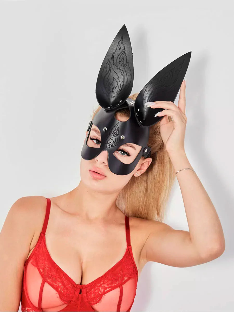 MARIA - LEATHER BUNNY MASK