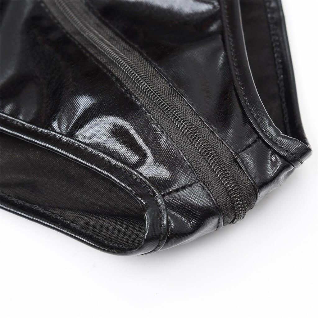 RANDA - PATENT LEATHER BODYSUIT