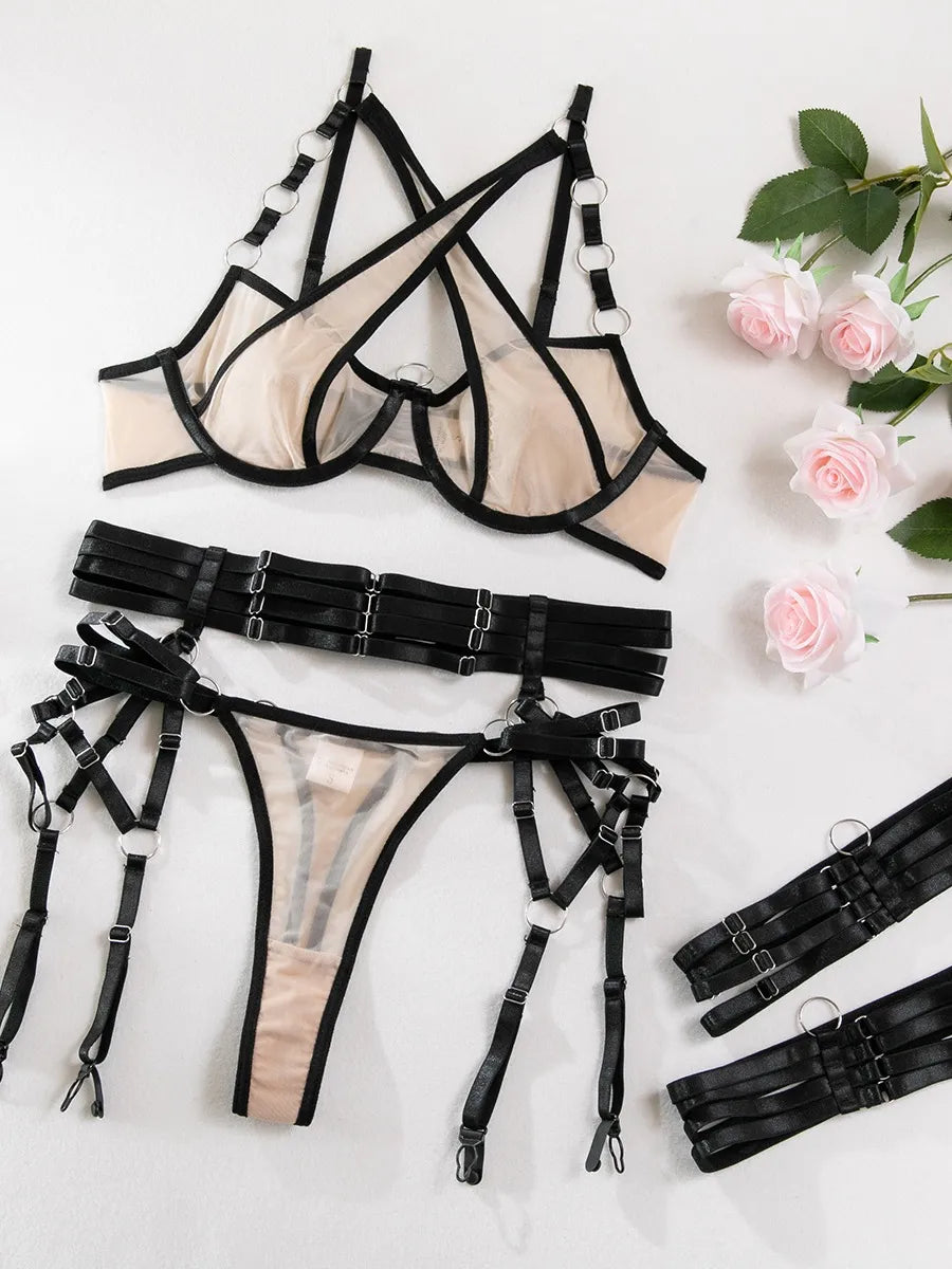 RANA - NUDE STATEMENT LINGERIE SET