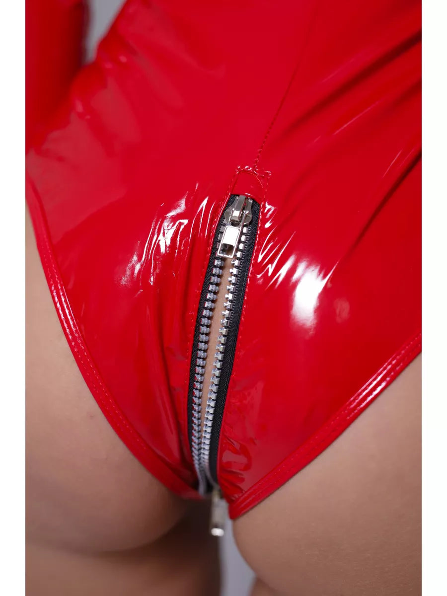 LENA - PATENT LEATHER BODYSUIT