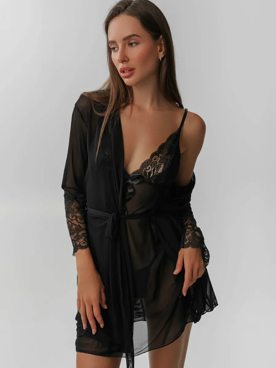 SALLY - LOUNGE KIMONO SET