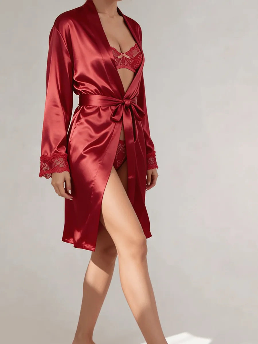 ANNA - SATIN KIMONO