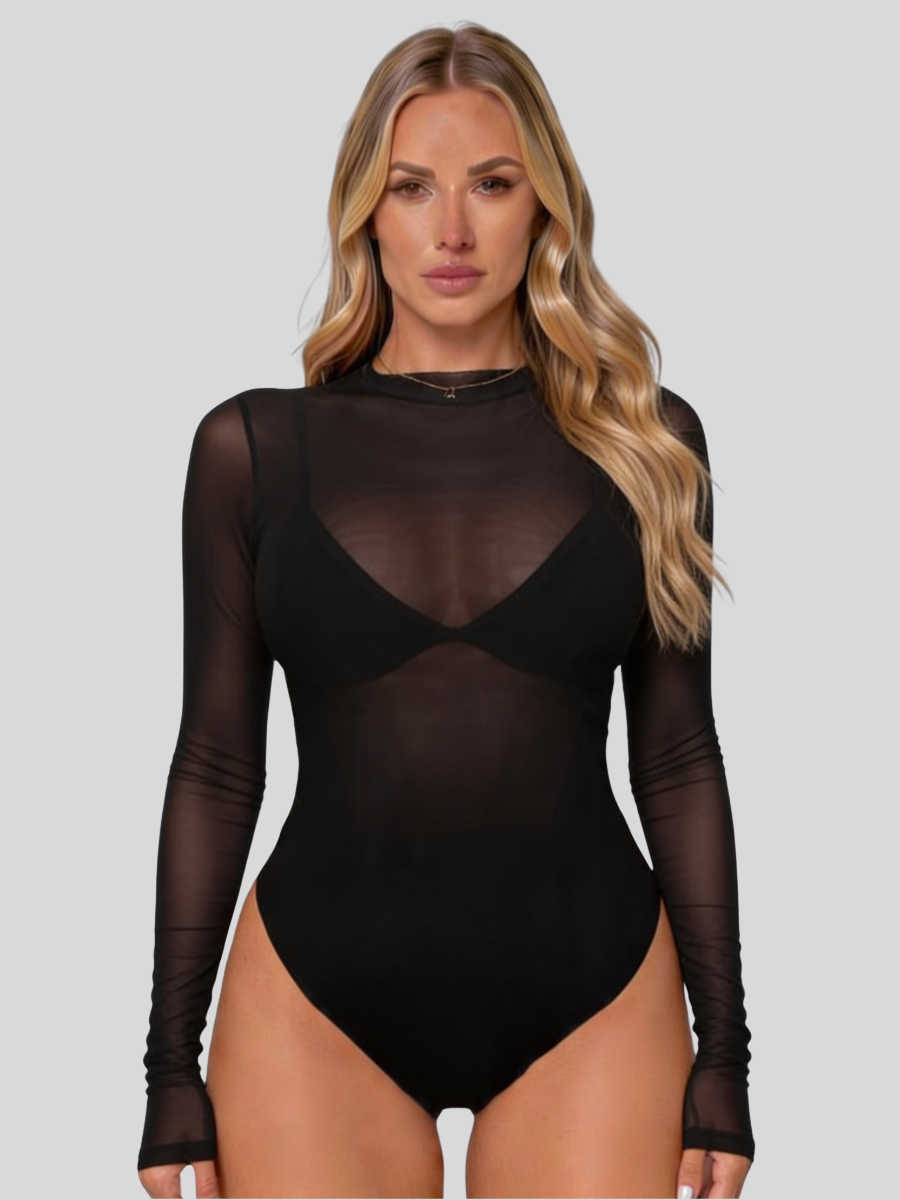 LENA - MINIMALIST MESH BODYSUIT