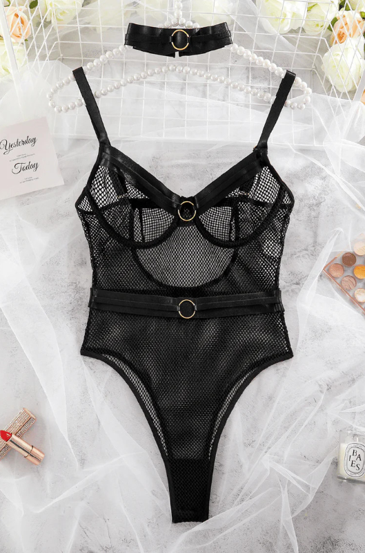 VIVIENNE - FISHNET BODYSUIT