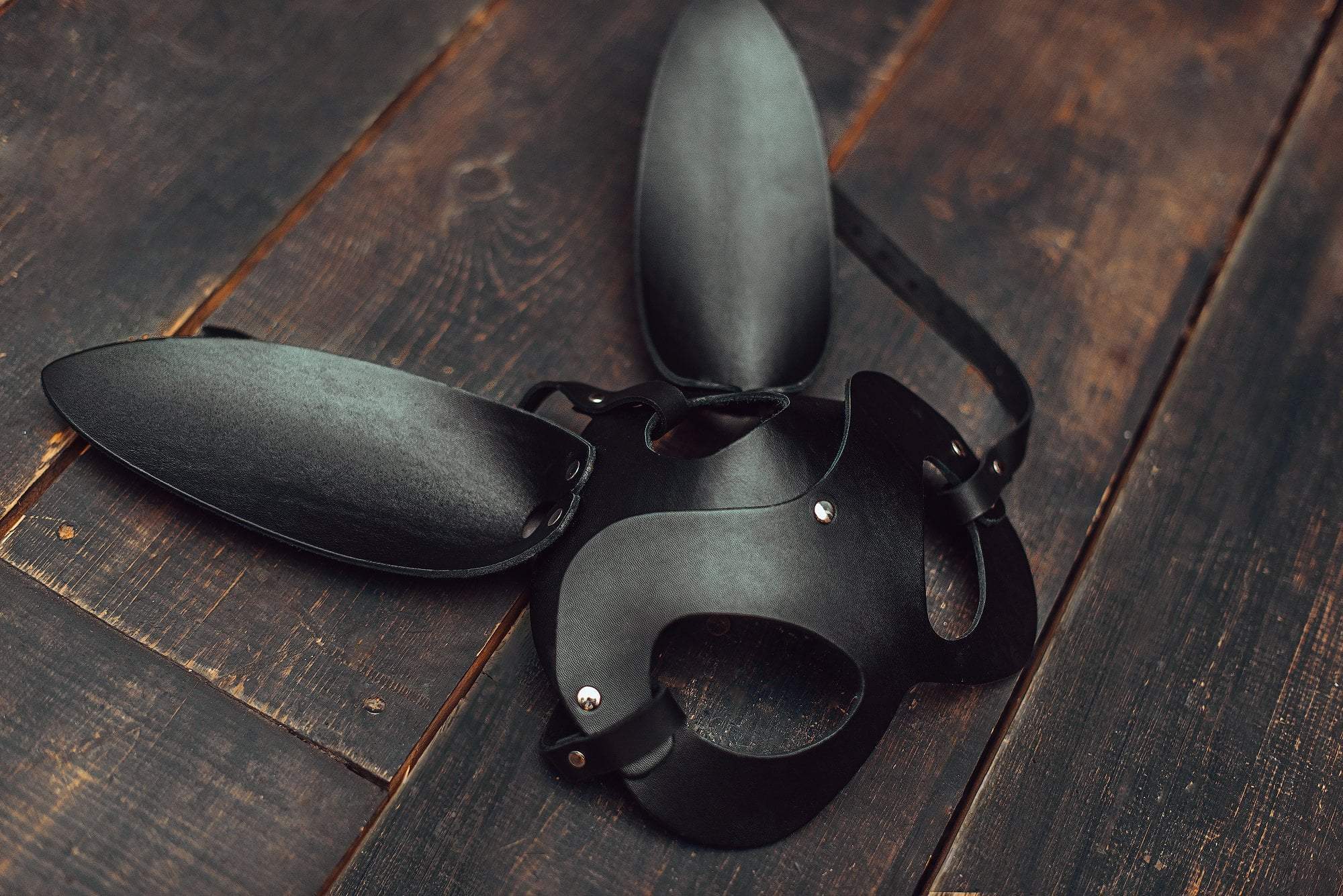 Leder Bunny Maske