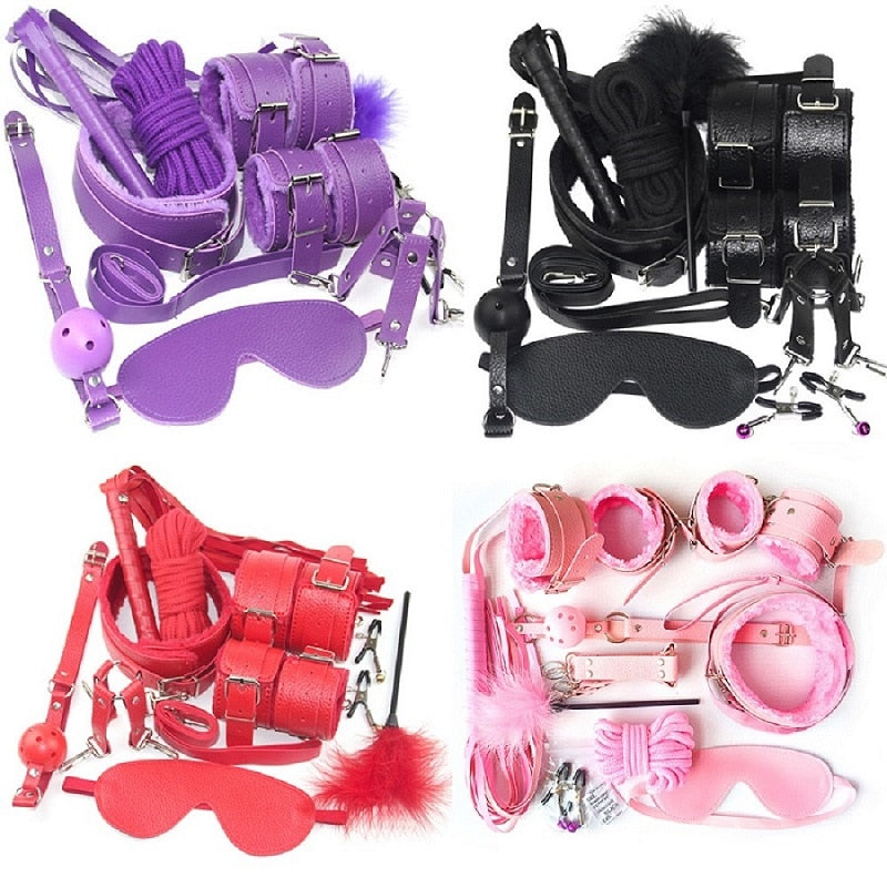 KINKY BONDAGE SET - 10 PIECES