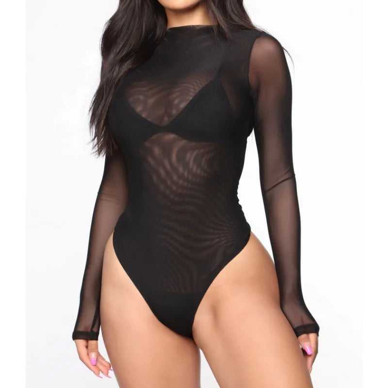 LENA - MINIMALIST MESH BODYSUIT