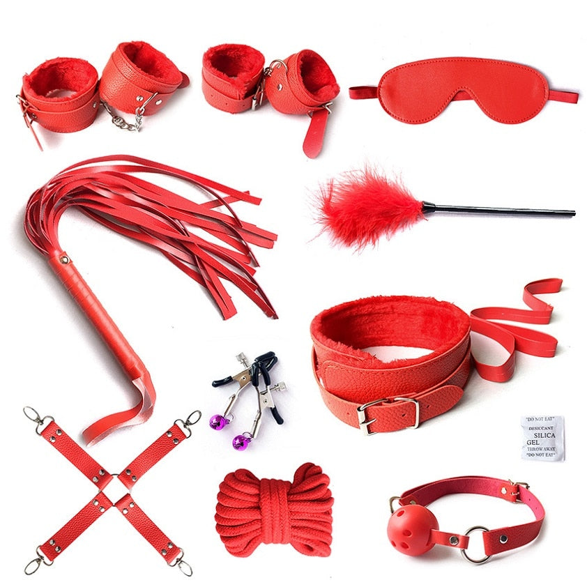 KINKY BONDAGE SET - 10 PIECES