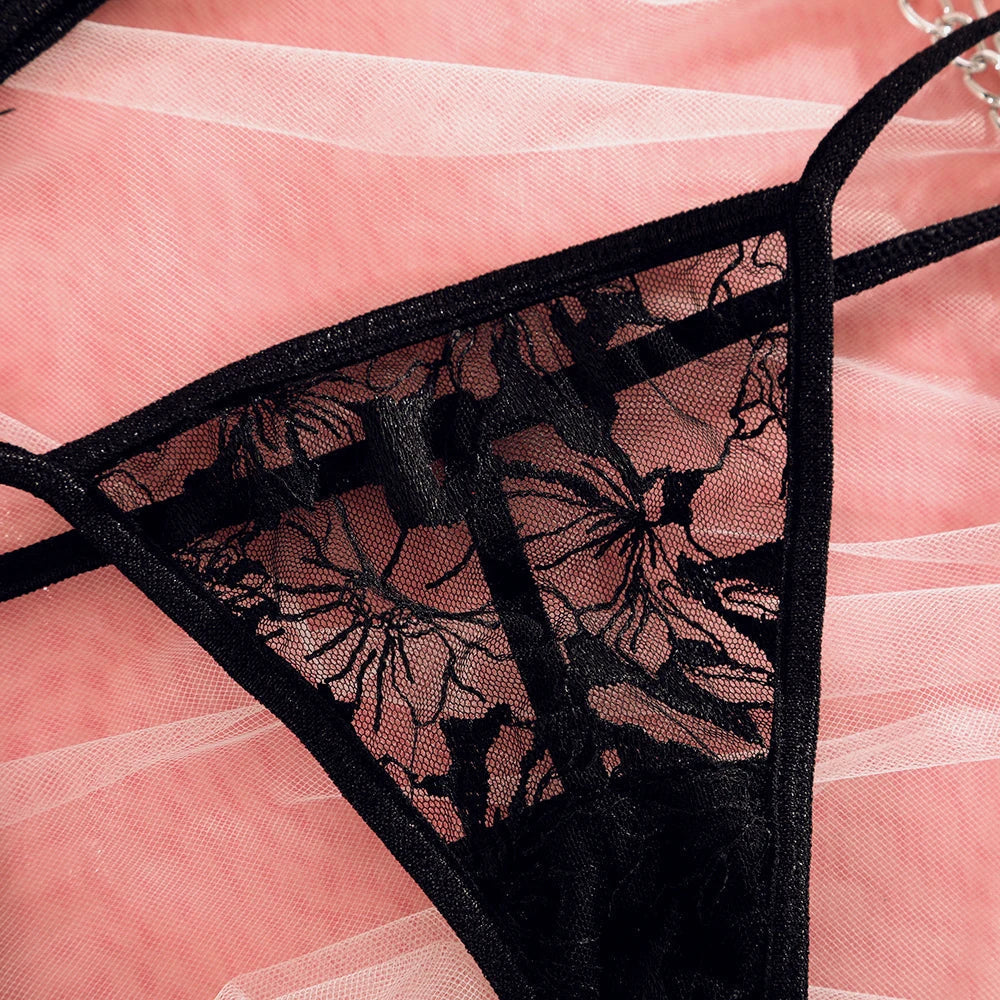 AMIRA - FLORAL LINGERIE SET