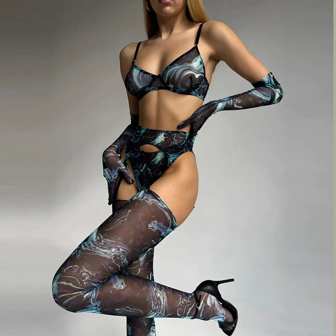 SERENA - TIE-DYE LINGERIE SET