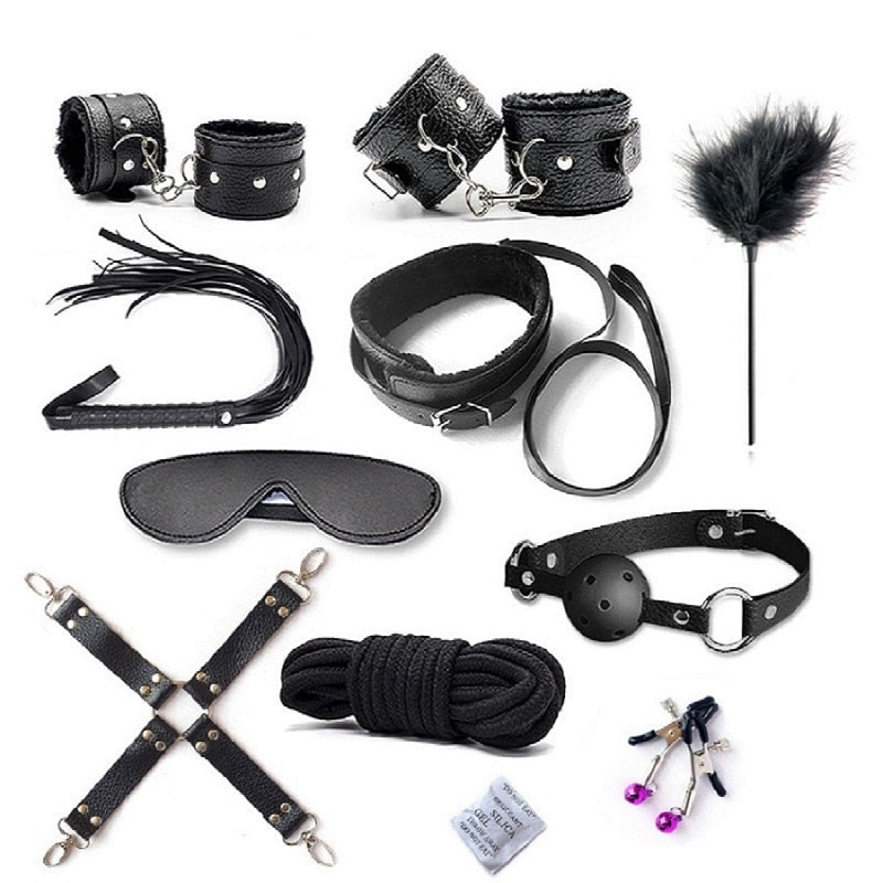 KINKY BONDAGE SET - 10 PIECES