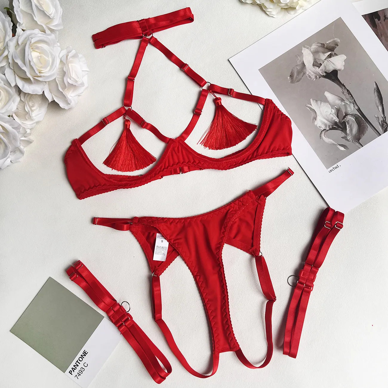 OLIVIA - STRAPPY LINGERIE SET