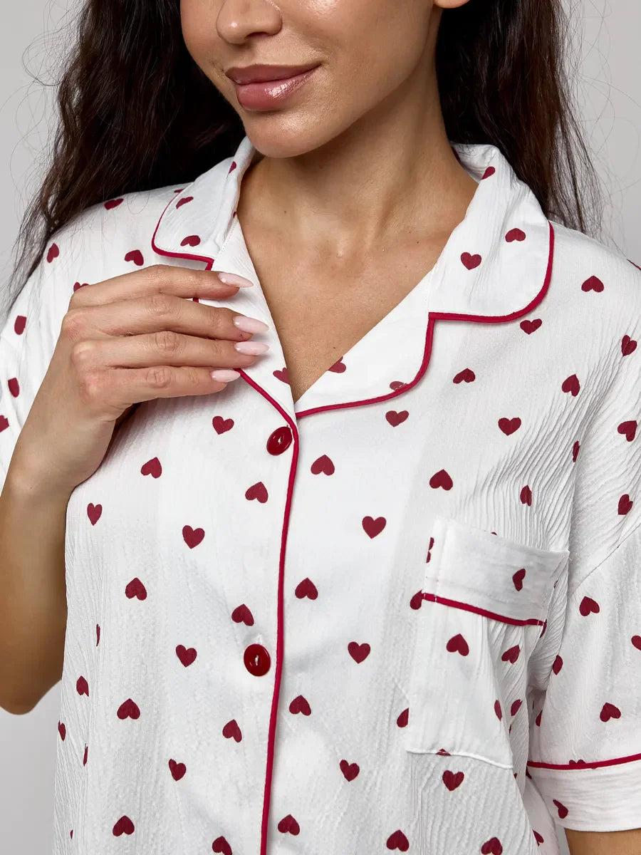 MARIA - SATIN SHORTY PAJAMA SET