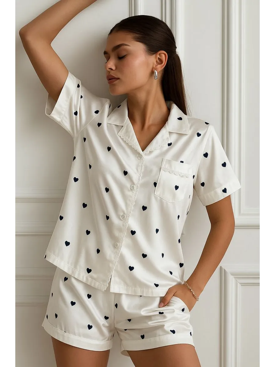 BIANCA - SATIN SHORTY PAJAMA SET