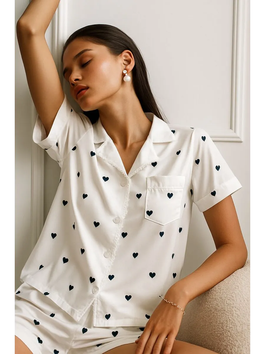 BIANCA - SATIN SHORTY PAJAMA SET
