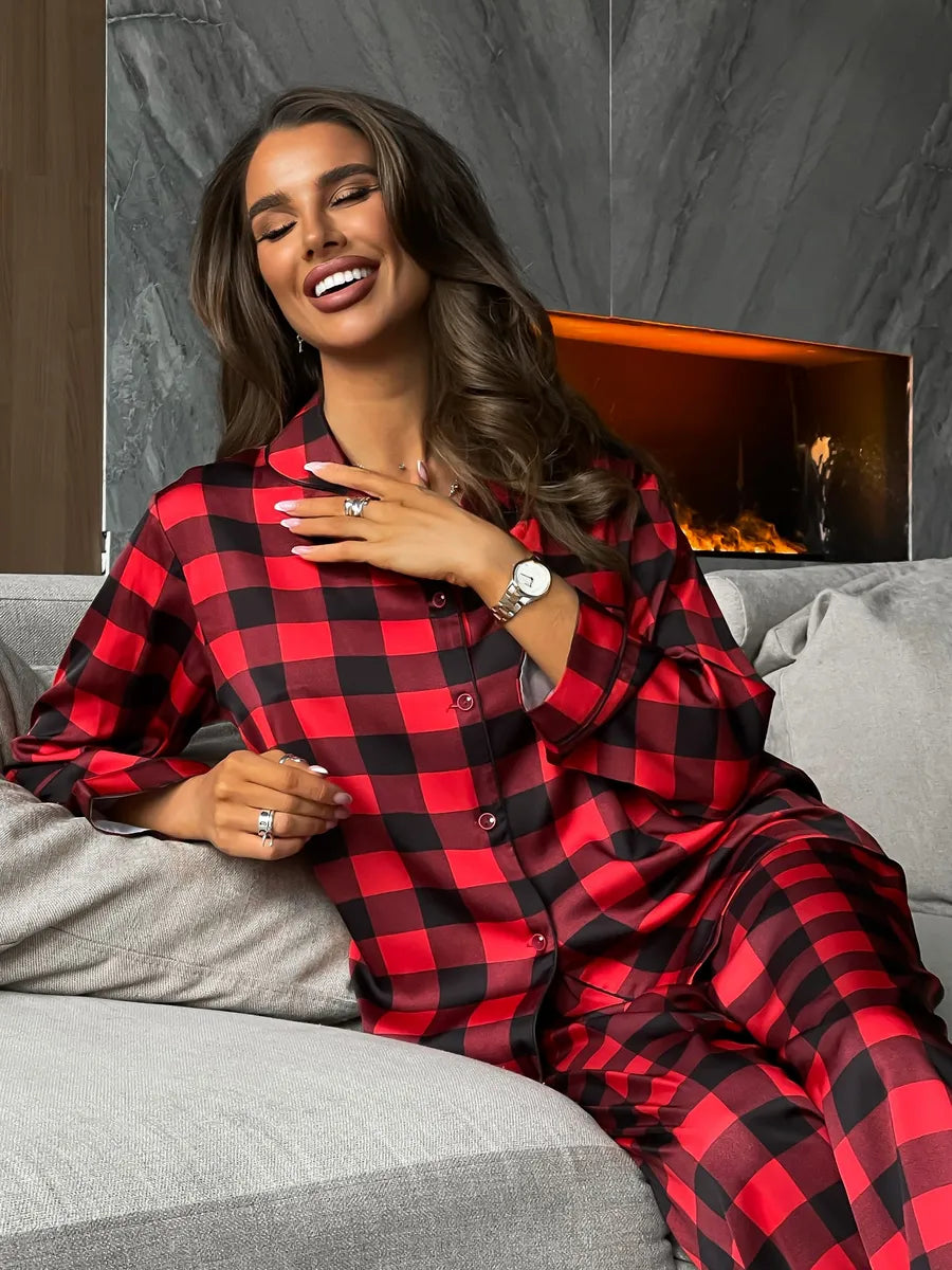 INAY - HOLIDAY SATIN PAJAMA SET