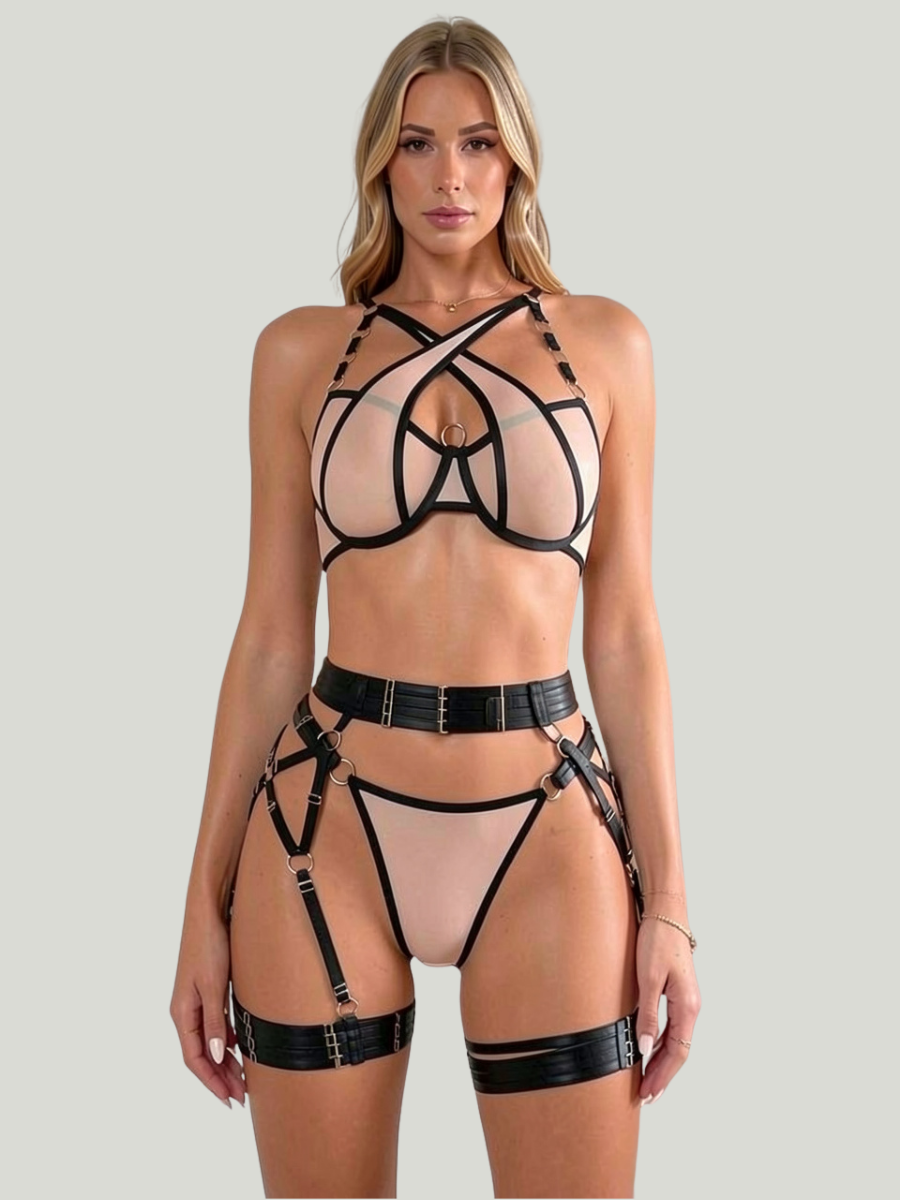RANA - NUDE STATEMENT LINGERIE SET